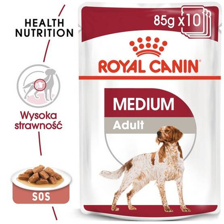 Royal Canin Karma Mokra Dla Psa Rasa Średnia 140g