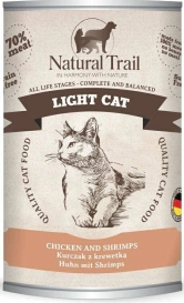 Natural Trail Light Cat Karma Dla Kota Krewetki Kurczak 400g