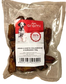 Arami Przysmak Dla Psa Kostki Kolagenowe z Kurczaka 100g