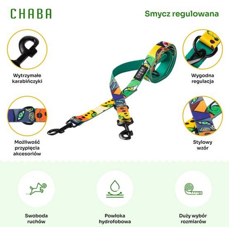 Chaba Smycz Regulowana dla Psa Jumbo M 20mm/260cm