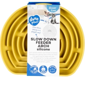 Duvo+ Arch Mata Dla Psa Spowalniająca Silikon Żółta 21cm