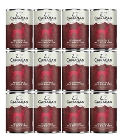 Canagan Mokra Karma dla Psa Puszka 12x400g Dziczyzna Gulasz