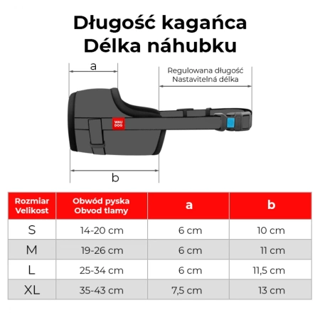 WAUDOG Nylon Kaganiec Dla Psa Czarny NASA S