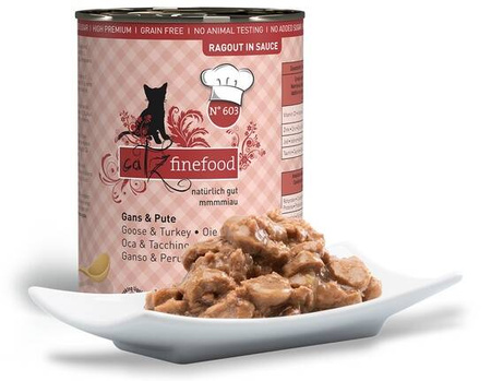 Catz Finefood Karma Dla Kota Gęś Indyk 380g