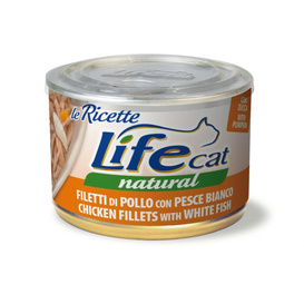Life Cat Karma dla Kota Kurczak Biała Ryba Puszka 150g