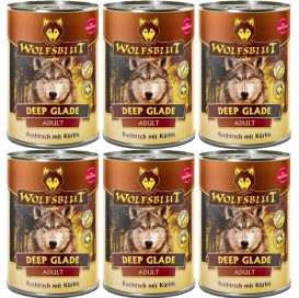 Wolfsblut Deep Glade Mokra Karma dla Psa Jeleń Bawół 6x395g