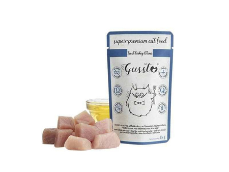 Gussto Karma Dla Kota Alergika Indyk Tuńczyk 12x85g