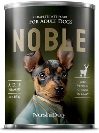 NOBLE Mokra Karma dla Psa Dziczyzna Sos 415g