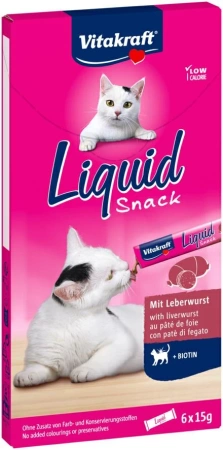 Vitakraft Cat Liquid Przysmak Dla Kota Wątróbka 6x15g