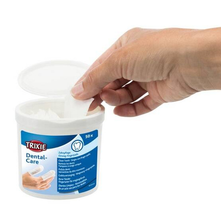 Trixie Dental Nakładki Do Czyszczenia Zębów Psa 50szt