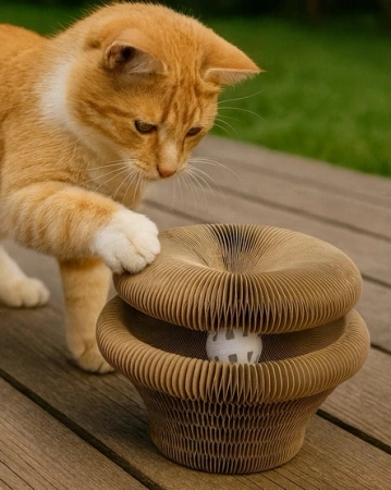 Zolux Chatouille Drapak Dla Kota Karton Łapka z Piłką 24cm