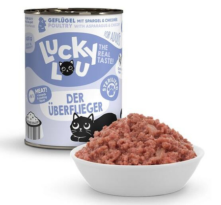 Lucky Lou Sterilized Karma Dla Kota Drób 400g