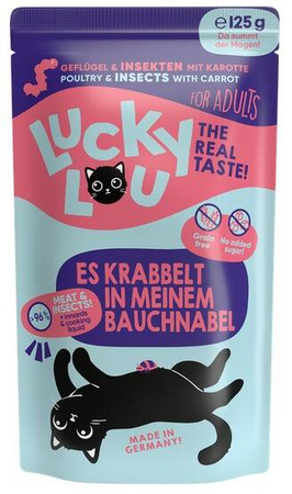 Lucky Lou Karma Dla Kota Drób Owady 125g