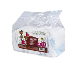 Barry King Pampersy Dla Psa Suczki XS 20-28cm 12szt