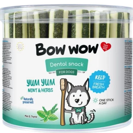Bow Wow Dentystyczny Przysmak dla Psa Zioła Mięta 35szt