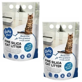 Duvo+ Compact Silica White Drobny Żwirek Dla Kota 2x5l