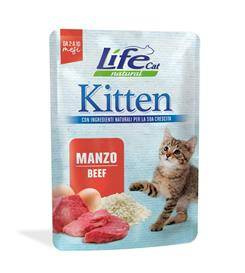Life Cat Kitten Wołowina Karma dla Kota Juniora 70g