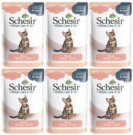 Schesir Kitten Karma dla Kociąt Kurczak W Galaretce 6x85g