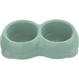 Yarro Miska Dla Psa Podwójna Plastikowa Zielona 2x0,64l