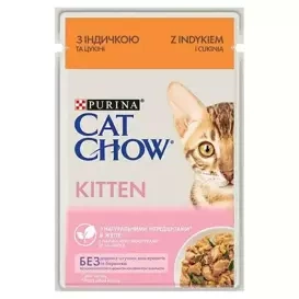 Purina Cat Chow Kitten Karma Dla Kociąt Indyk Cukinia 85g