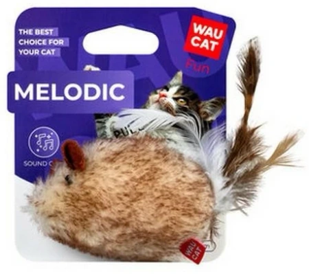 WAUCAT Melodic Zabawka Dla Kota Myszka 13cm