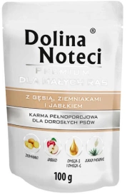 Dolina Noteci Premium Pies Gęś, ziemniaki i jabłko saszetka 100g