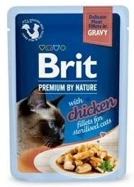 Brit Sterilised Karma Dla Kota Filet z Kurczaka 24x85g