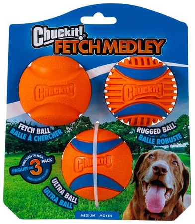 Chuckit! Piłka Dla Psa Fetch Medley III 3szt