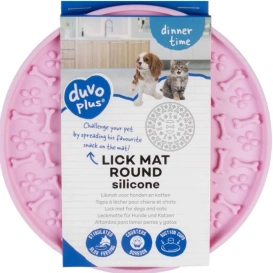 Duvo+ Round Mata Dla Psa Spowalniająca Silikon Róż 15cm