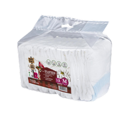 Barry King Pampersy Dla Psa Suczki M 32-48cm 12szt