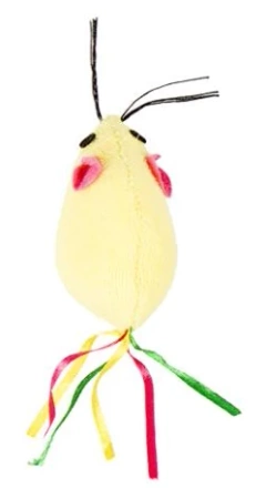 Duvo+ Zabawka Dla Kota Myszka ze Wstążką 3szt