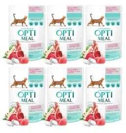 Optimeal Sensitive Karma Dla Kota Jagnię Indyk 6x85g