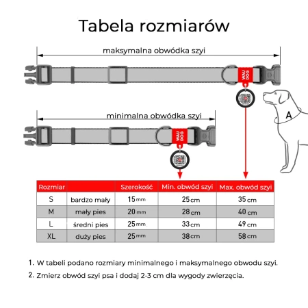 WAUDOG Wodoodporna Obroża dla Psa M 2/28-40cm Niebieska