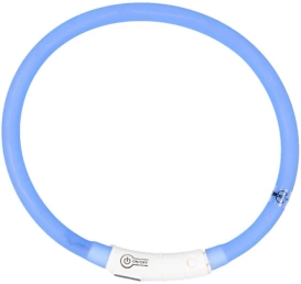 Duvo+ Obroża Świecąca Usb Silikon Blue 70cm