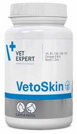 VetExpert Witaminy Dla Psa Kota Vetoskin 60szt