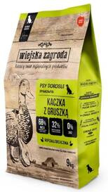 Wiejska Zagroda Karma dla Psa Kaczka z Gruszką 9kg