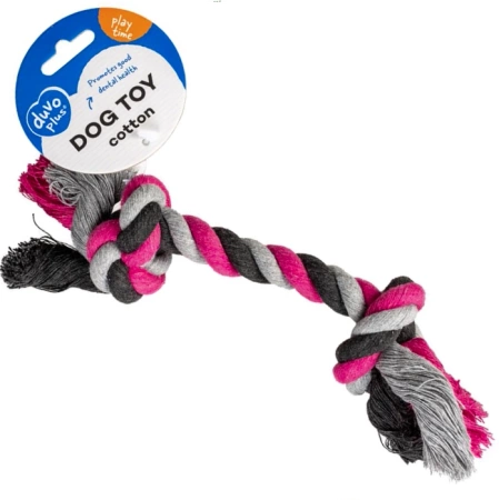 Duvo+ Zabawka dla Psa Sznur 2 Węzły Różowy 35cm