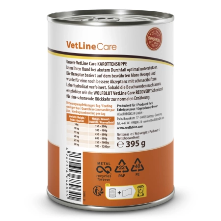 Wolfsblut VetLine Care Zupa Dla Psa Marchewkowa 12x395g