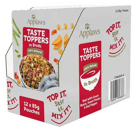 Applaws Karma Dla Psa Toppers Wołowina Warzywa Sos 85g