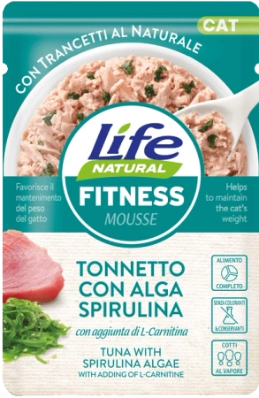 Life Cat Fitness Karma Dla Kota Tuńczyk Spirulina 6x70g