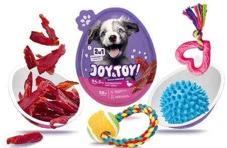 Joy&Toy Jajko Niespodzianka dla Psa Kaczka+Zabawka 20g
