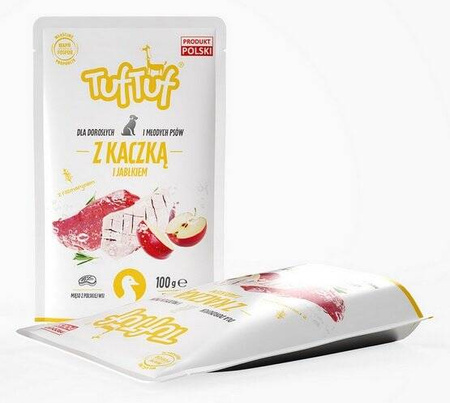 TUF TUF Karma dla psa Kaczka z Jabłkiem 100g