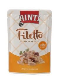 Rinti Filet 100g Saszetka Pies Kurczak Serca Drobiowe