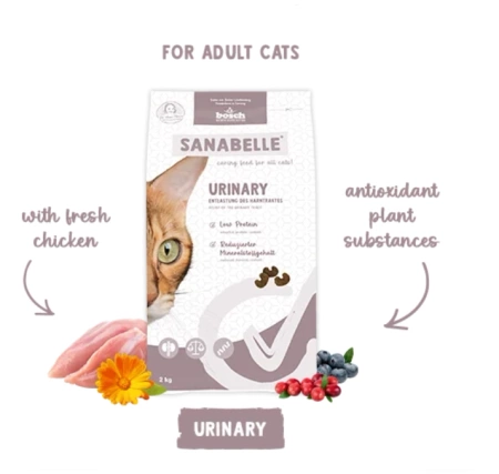 Sanabelle Urinary Sucha Karma dla Kota Drób 2kg