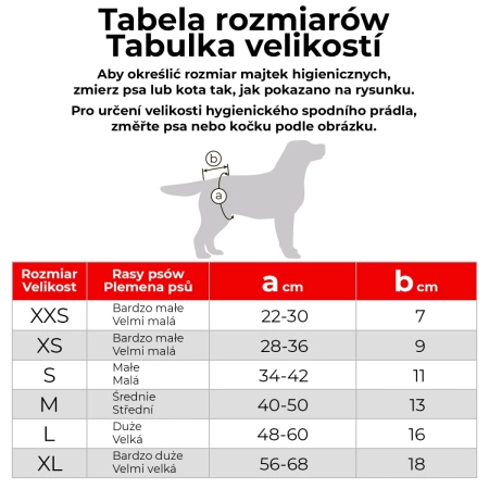 WAUDOG Vet Pampas Szary Majtki dla Psa S