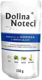 Dolina Noteci Pies 150g Dorsz/Brokuły Saszetka, karma dla psa