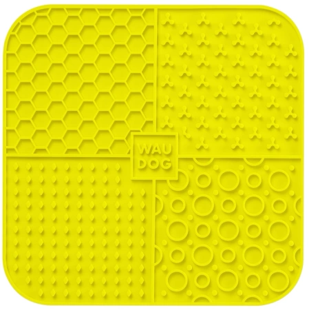 WAUDOG Lick Mata Spowalniająca Dla Psa Kota Żółta