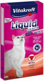 Vitakraft Cat Liquid-Snack z Wołowiną 6x15g