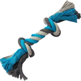 Duvo+ Zabawka dla Psa Sznur 2 Węzły Niebieski 37cm