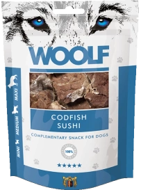 Woolf Przysmak Pies Cod Fish Sushi, 100g